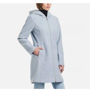 NWT Vince Camuto Ladies' Hooded Full-Zip Jacket, Blue (Light Blue)